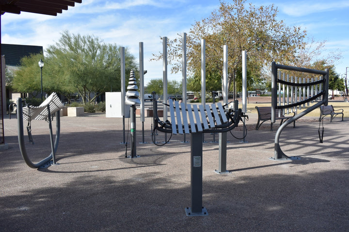 musical instruments at a park