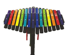 Split Rainbow Xylophone Outdoor Musical Instrument
