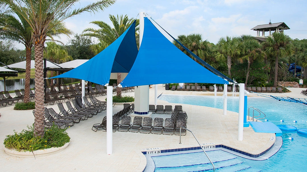 Quad Sail Shade Structure - The Sun Shade Company