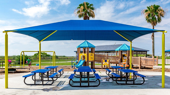 Rectangle Hip Shade Structure - The Sun Shade Company