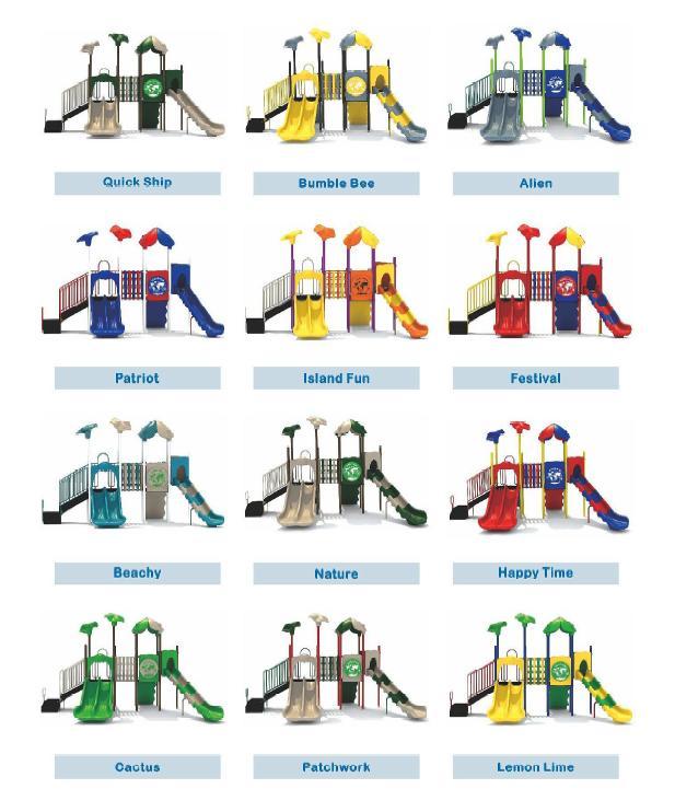 Custom Playstructures in many different color options.