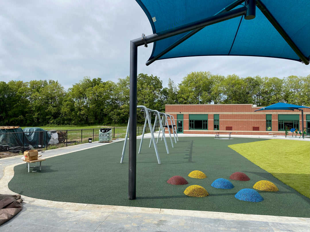 playground without swings attached