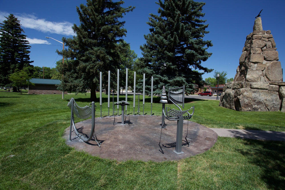 musical instruments at a park