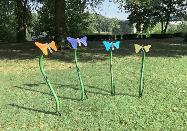 Butterfly instruments in a park