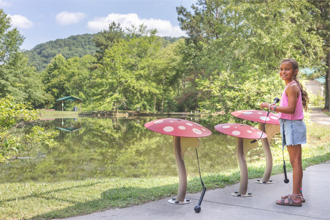 Mushroom Ensemble being played by a young girl