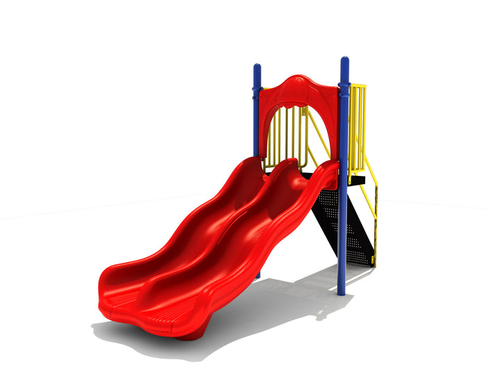4' Free Standing Double Wave Slide