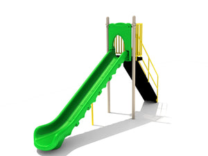 6' Free Standing Playground Single Sectional Slide