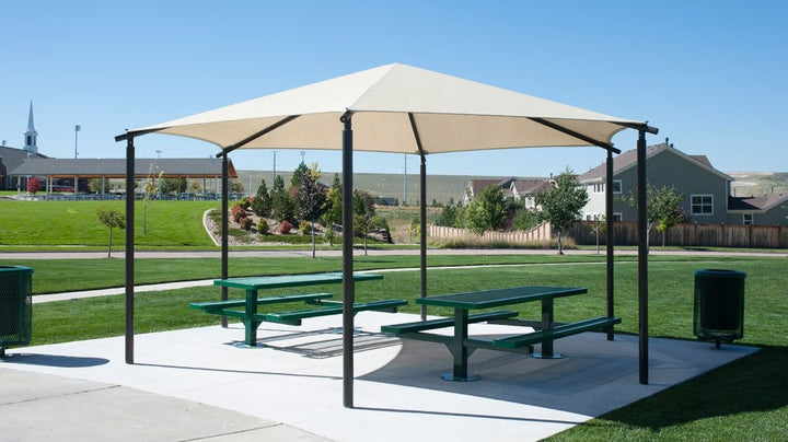 Hexagon Hip Shade Structure - The Sun Shade Company