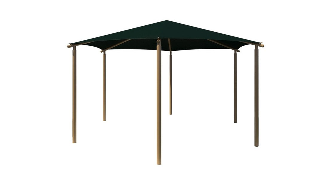 Hexagon Hip Shade Structure - The Sun Shade Company