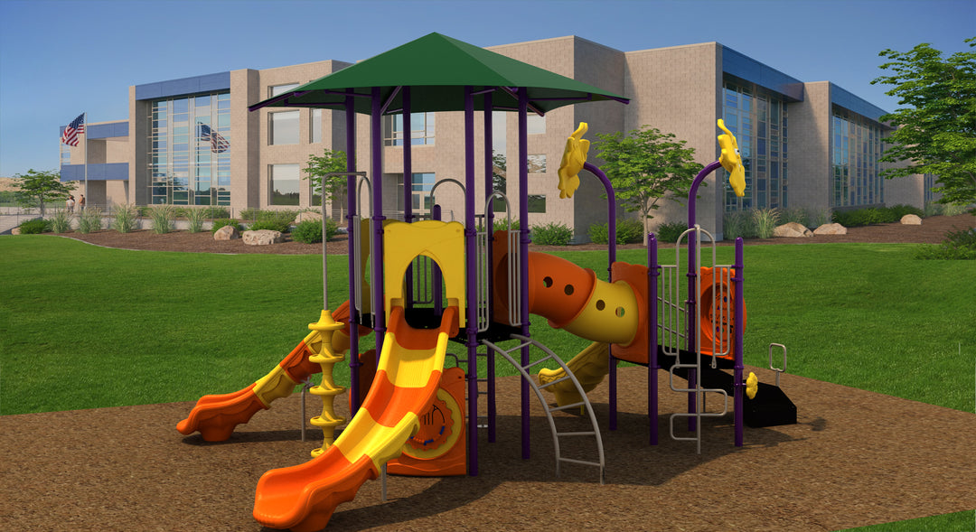 Compact Play Series Playground Equipment with 3.5" Posts