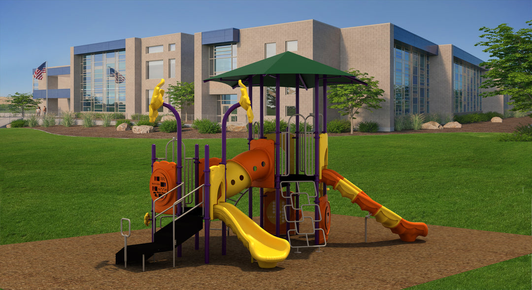 Compact Play Series Playground Equipment with 3.5" Posts