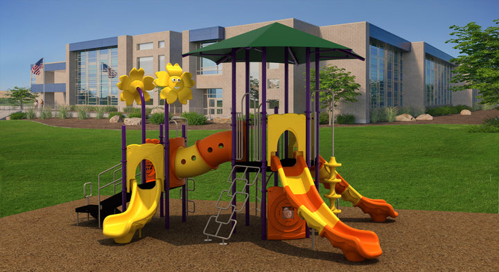 Compact Play Series Playground Equipment with 3.5" Posts