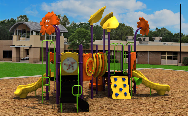 Compact Play Series Playground Equipment with 3.5" Posts