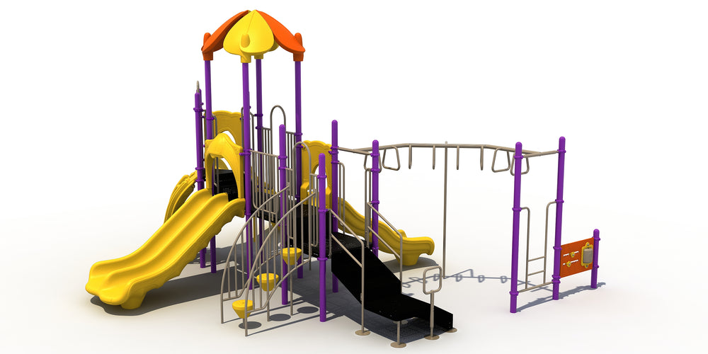 Commercial Playground Equipment Play Structure with 3.5" Posts