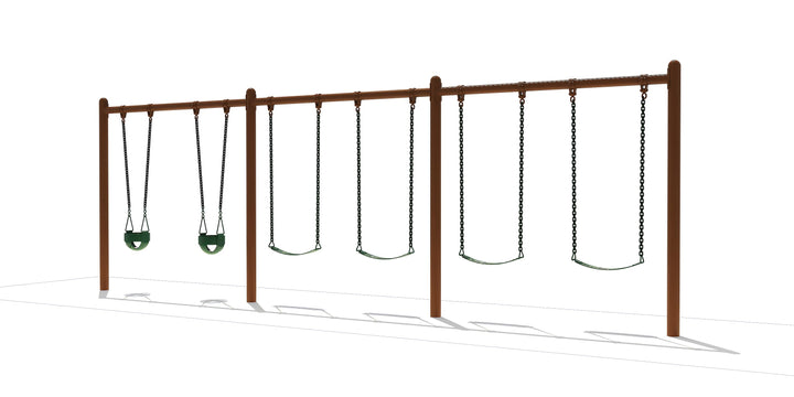 Swing Set Swing Frame with 5" Single Posts